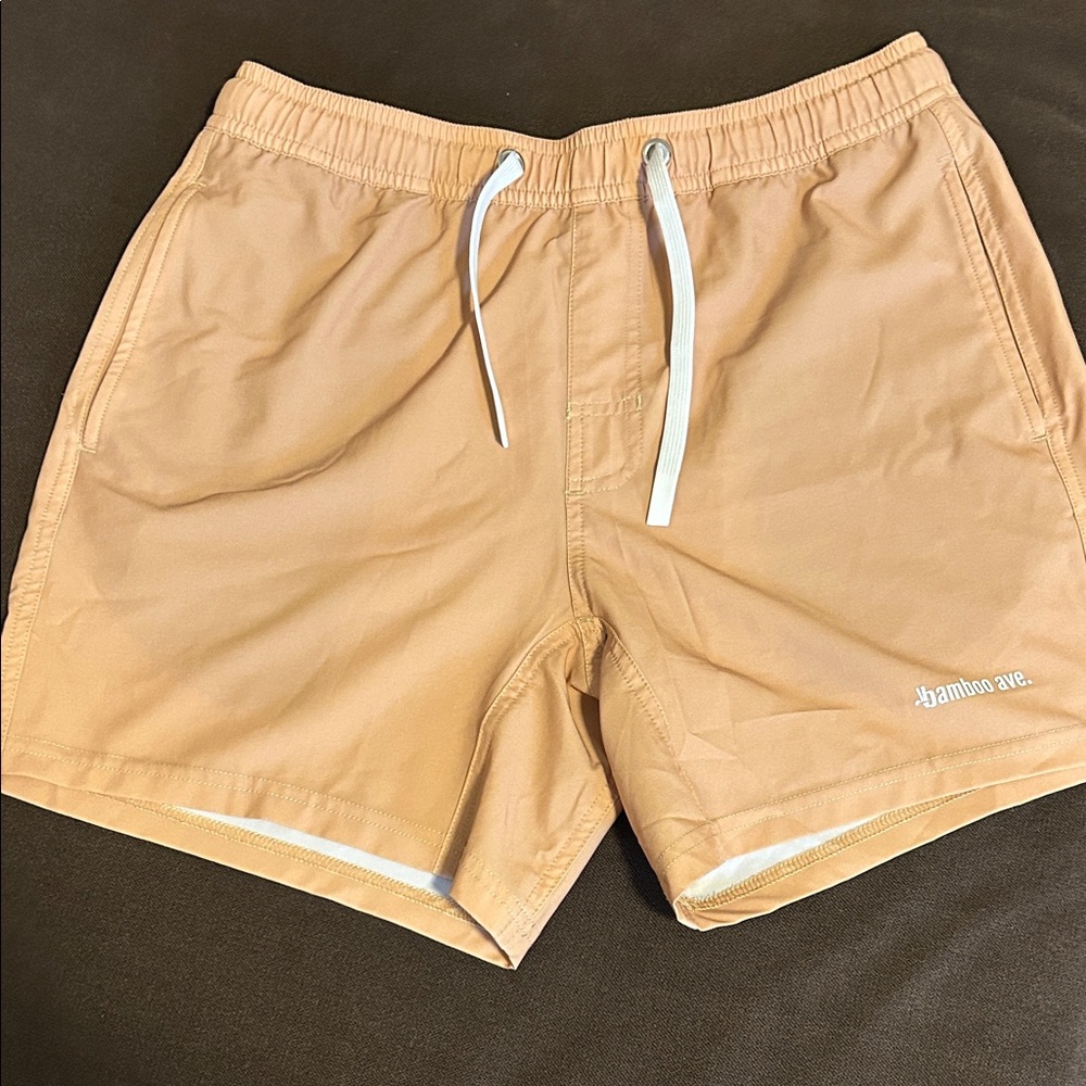 BAMBOO Ave Tan Athletic Shorts